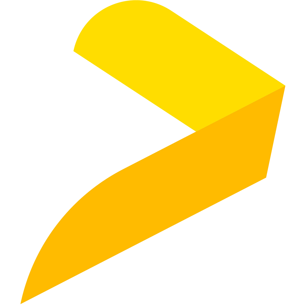 Yellow arrow business logo for Solus Delivery